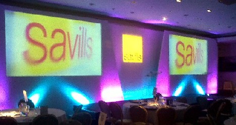 Savills Stage set